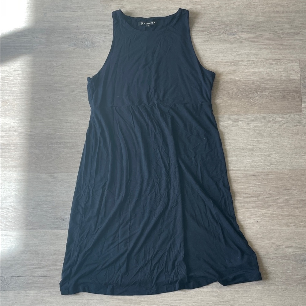 Athleta Black Modal Sleeveless Dress